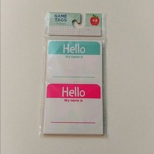 4/$15 🌻 NWT Package of 48 Sticker Name Tags